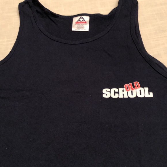 OLD SCHOOL TANK TOP  MOVIE PROMO  XL NAVY WILSON FERRELL VAUGHN COMEDY #531 - Picture 6 of 9